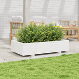 VidaXL Planning box 110x60x26.5 cm Solid pine white