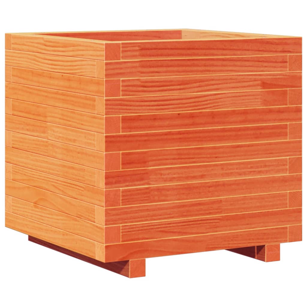 Casella di pianificazione Vidaxl 50x50x49.5 cm Pinna solida marrone
