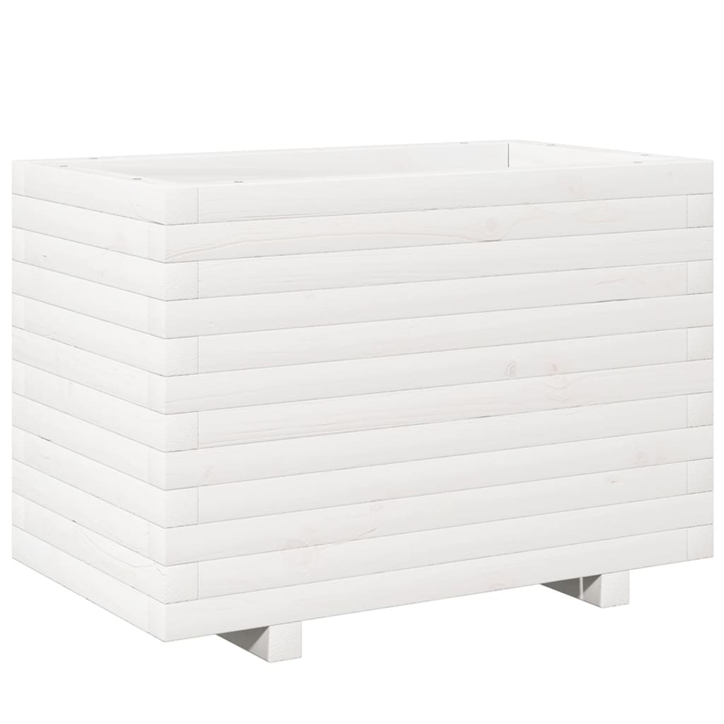 Plánovací box Vidaxl 70x40x49,5 cm pevná borovice bílá