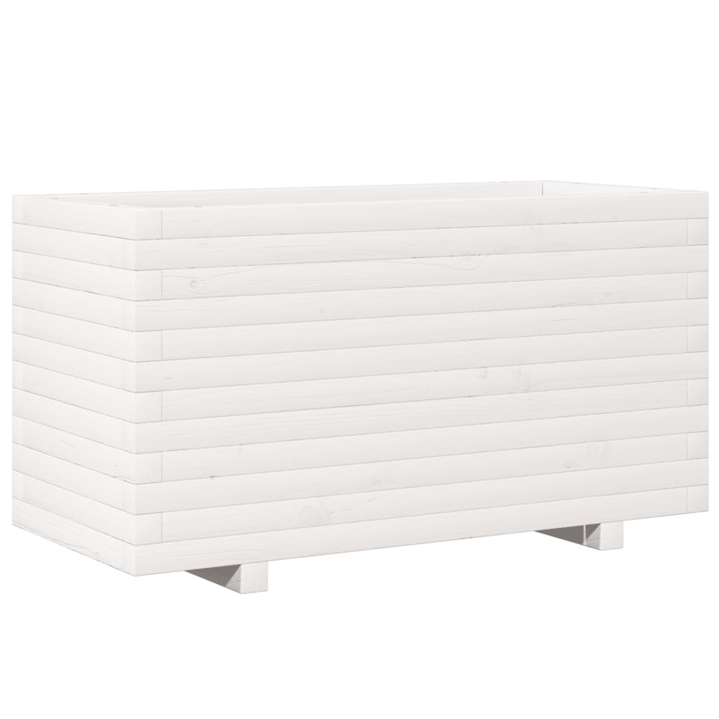 Plánovací box Vidaxl 90x40x49,5 cm pevná borovice bílá