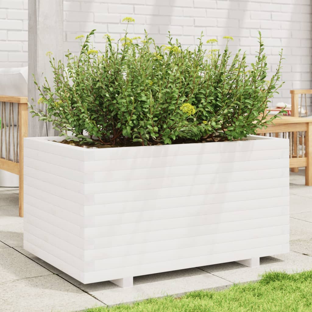 Plánovací box Vidaxl 90x60x49,5 cm pevná borovice bílá