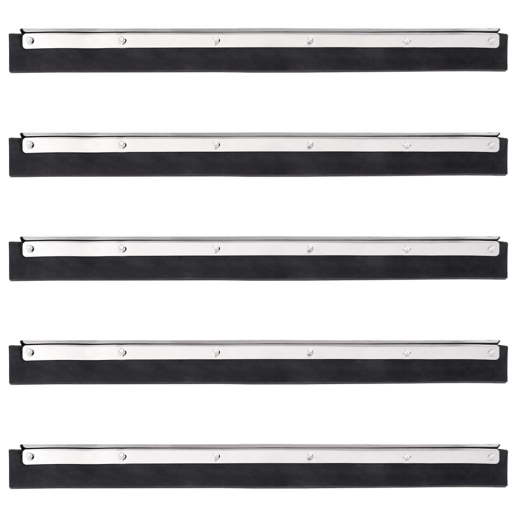 VidaXL floor wiping heads 5 st 45.5x2x5 cm steel and rubber