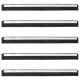 VidaXL floor wiping heads 5 st 60.5x2x5 cm steel and rubber