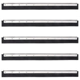 Vidaxl floor wiping heads 5 st 75x2x5 cm steel and rubber