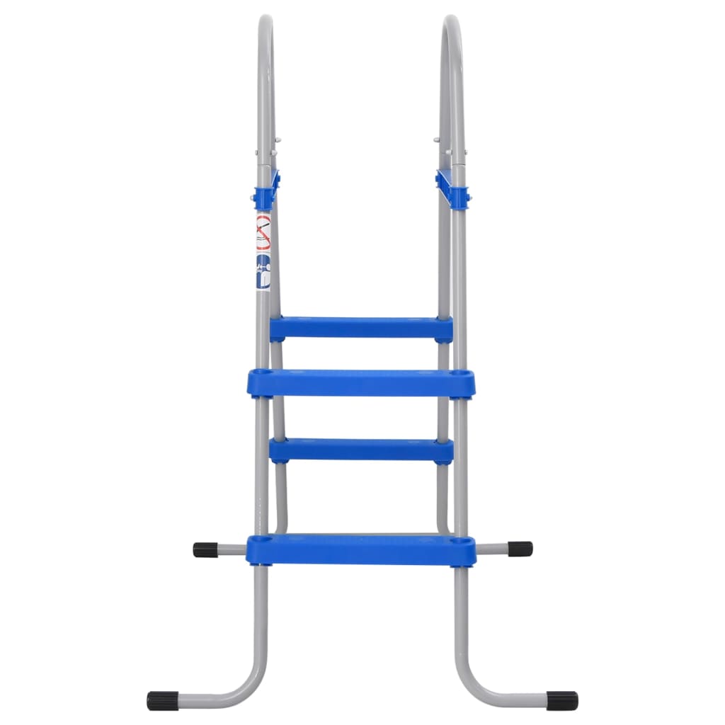 Vidaxl swimming pool ladder for above -ground swimming pool 84 cm steel and plastic