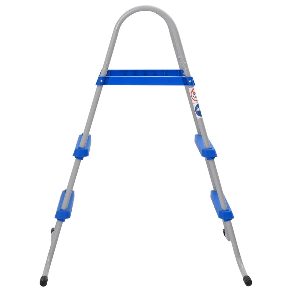 Vidaxl swimming pool ladder for above -ground swimming pool 84 cm steel and plastic