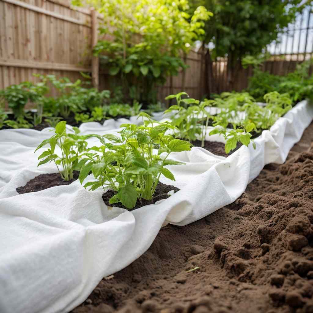 Vidaxl Geotextile Membran 1x10 m poyterster Faser Wäiss