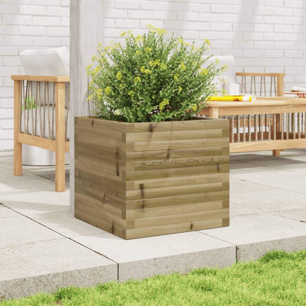 Casella di pianificazione Vidaxl 50x50x46 cm Pine impregnato