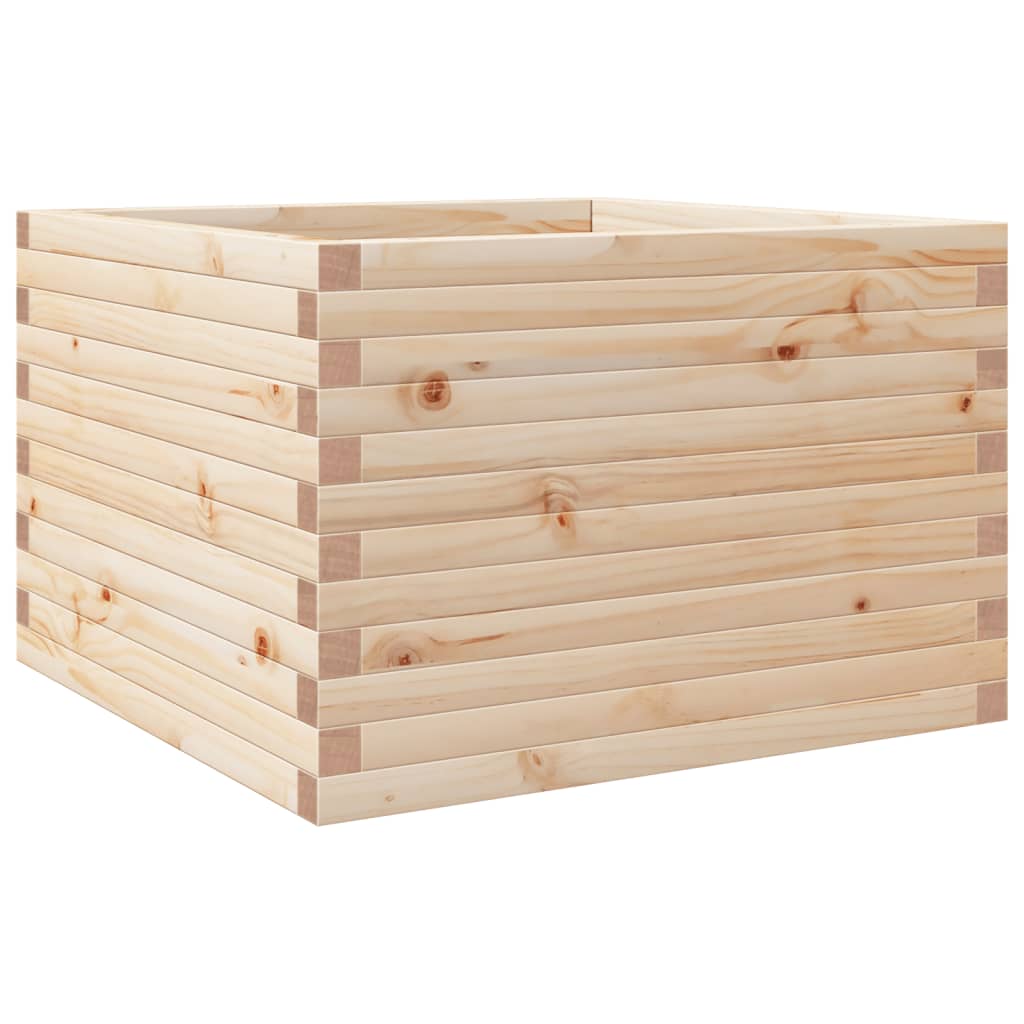 Casella di pianificazione di Vidaxl 70x70x46 cm Pino solido