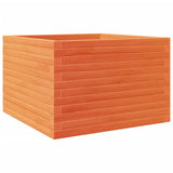 VidaXL Planning box 70x70x46 cm Solid pine wash brown