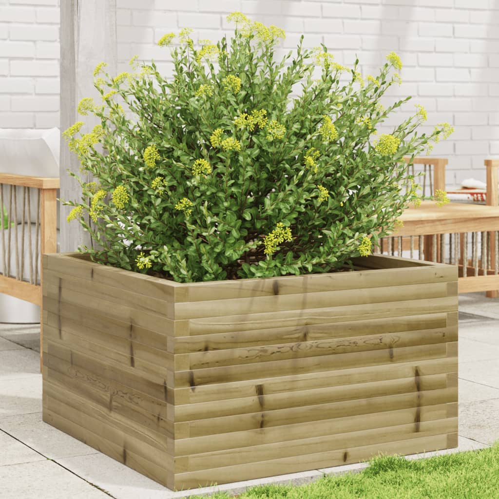 Casella di pianificazione Vidaxl 80x80x46 cm Pine impregnato