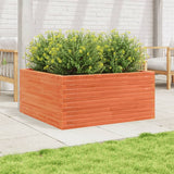 Vidaxl Planning box 100x100x46 cm Solid pine wash brown