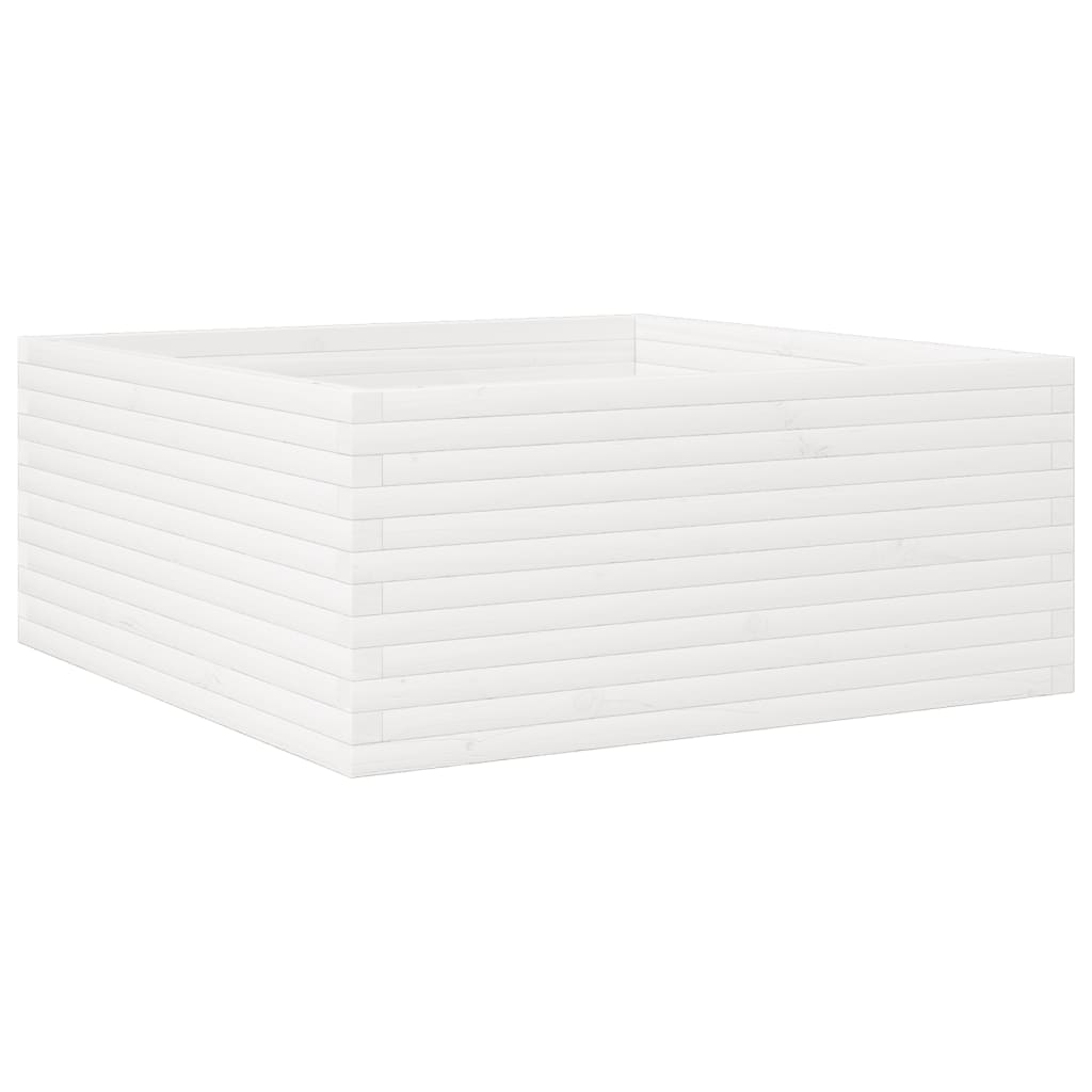 VidaXL Planning box 110x110x46 cm Solid pine white
