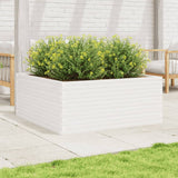 VidaXL Planning box 110x110x46 cm Solid pine white