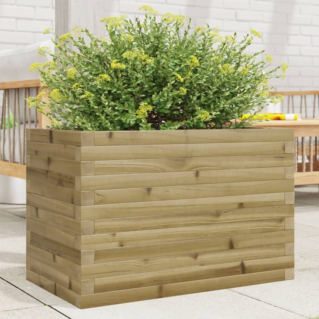 Casella di pianificazione di Vidaxl 70x40x46 cm Pine impregnato