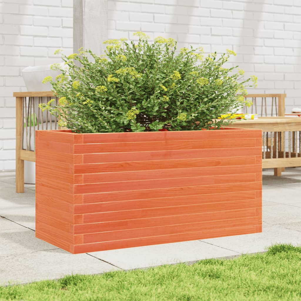 Vidaxl Planning box 90x40x46 cm Solid pine wash brown