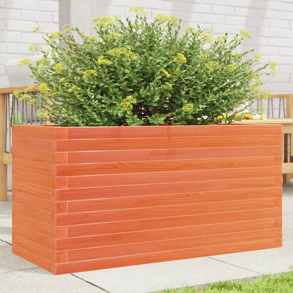 Vidaxl Planning box 90x40x46 cm Solid pine wash brown