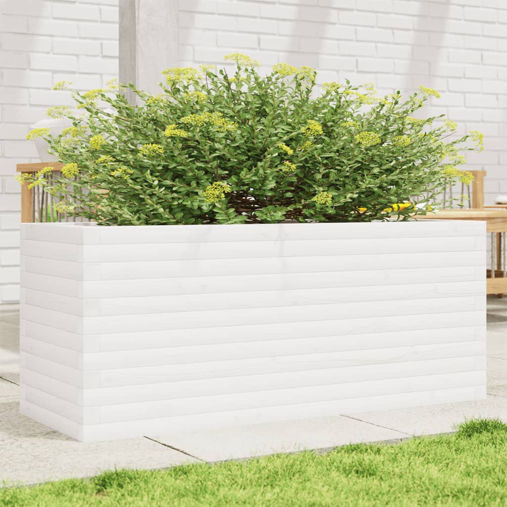 VidaXL Planning box 110x40x46 cm Solid pine white