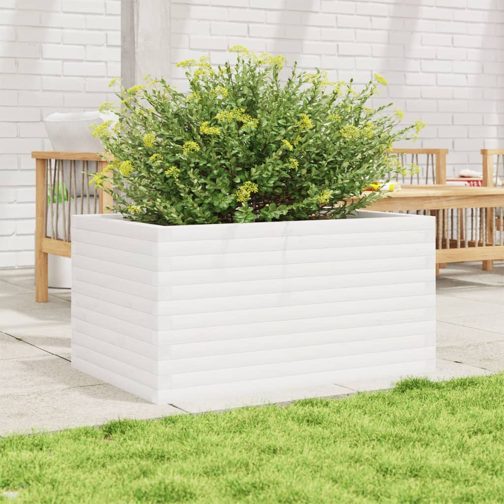 Vidaxl Planning box 90x60x46 cm Solid pine white
