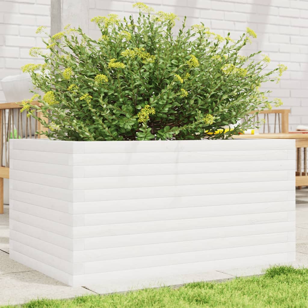 Vidaxl Planning box 90x60x46 cm Solid pine white