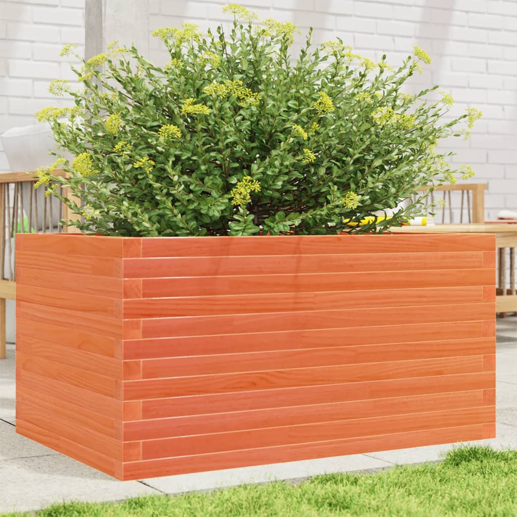 VidaXL Planning box 90x60x46 cm Solid pine wash brown