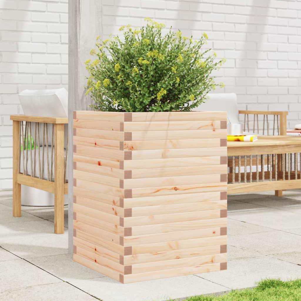 VidaXL Planning box 50x50x68.5 cm Solid pine
