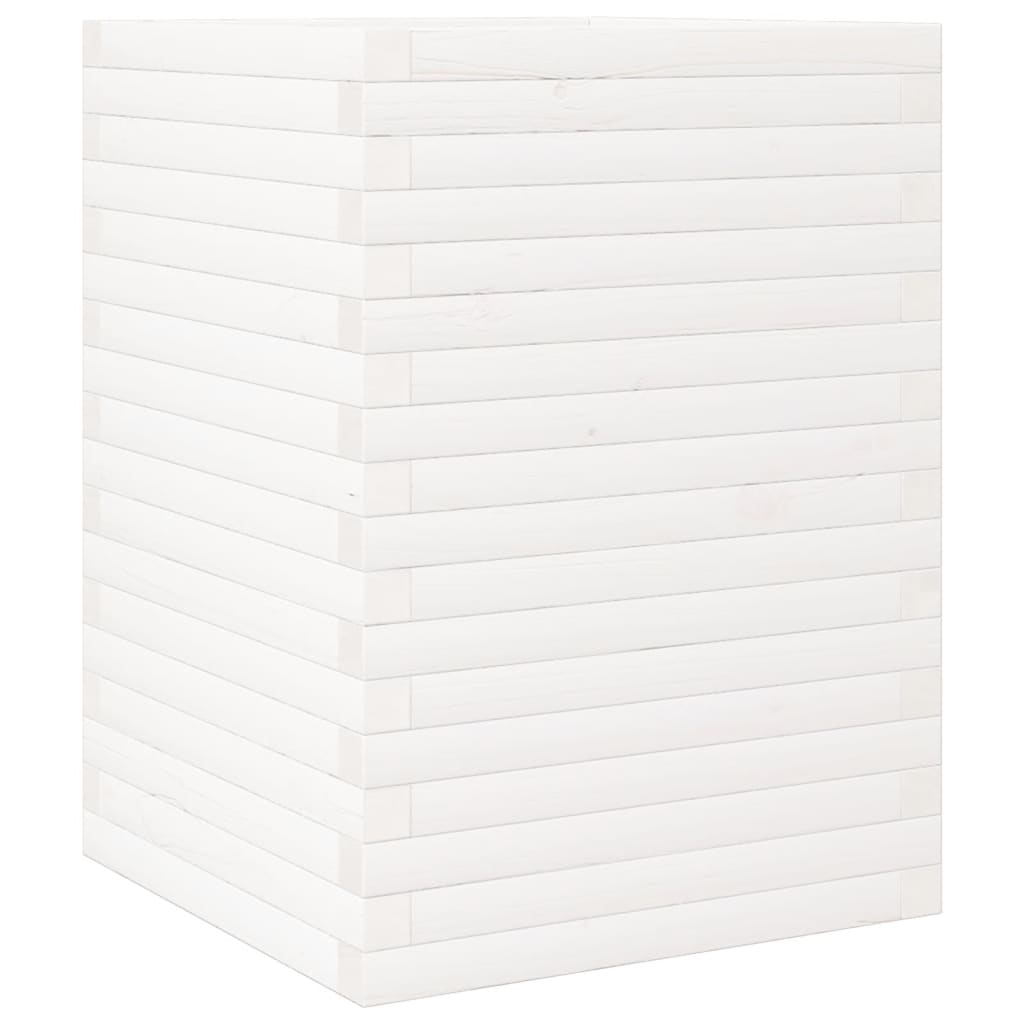 VidaXL Planning box 50x50x68.5 cm Solid pine white