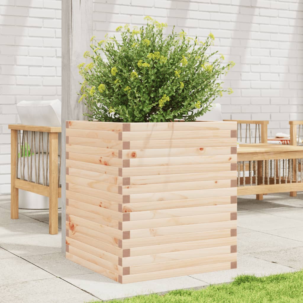 VidaXL Planning box 60x60x68.5 cm Solid pine