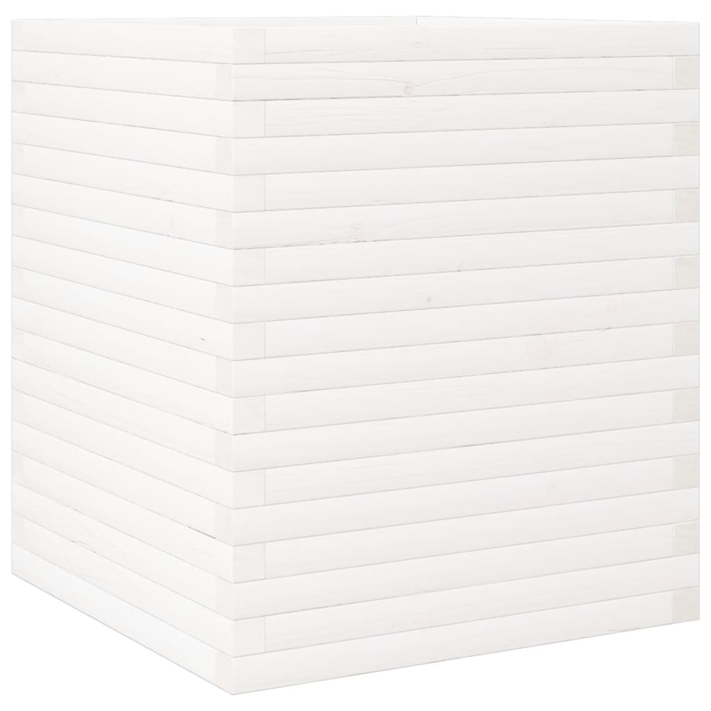 VidaXL Planter Big 60x60x68.5 cm Solid pine white