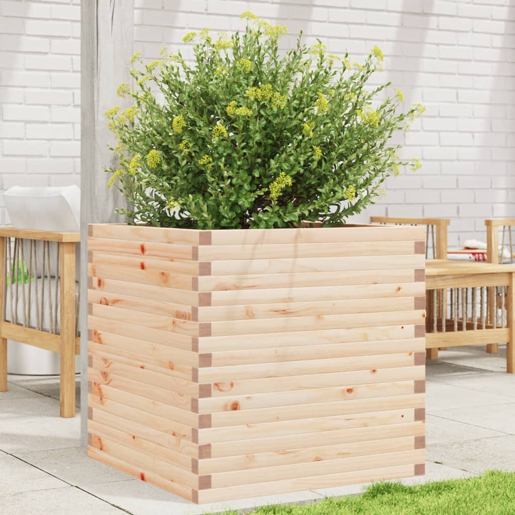 VidaXL Planning box 70x70x68.5 cm Solid pine