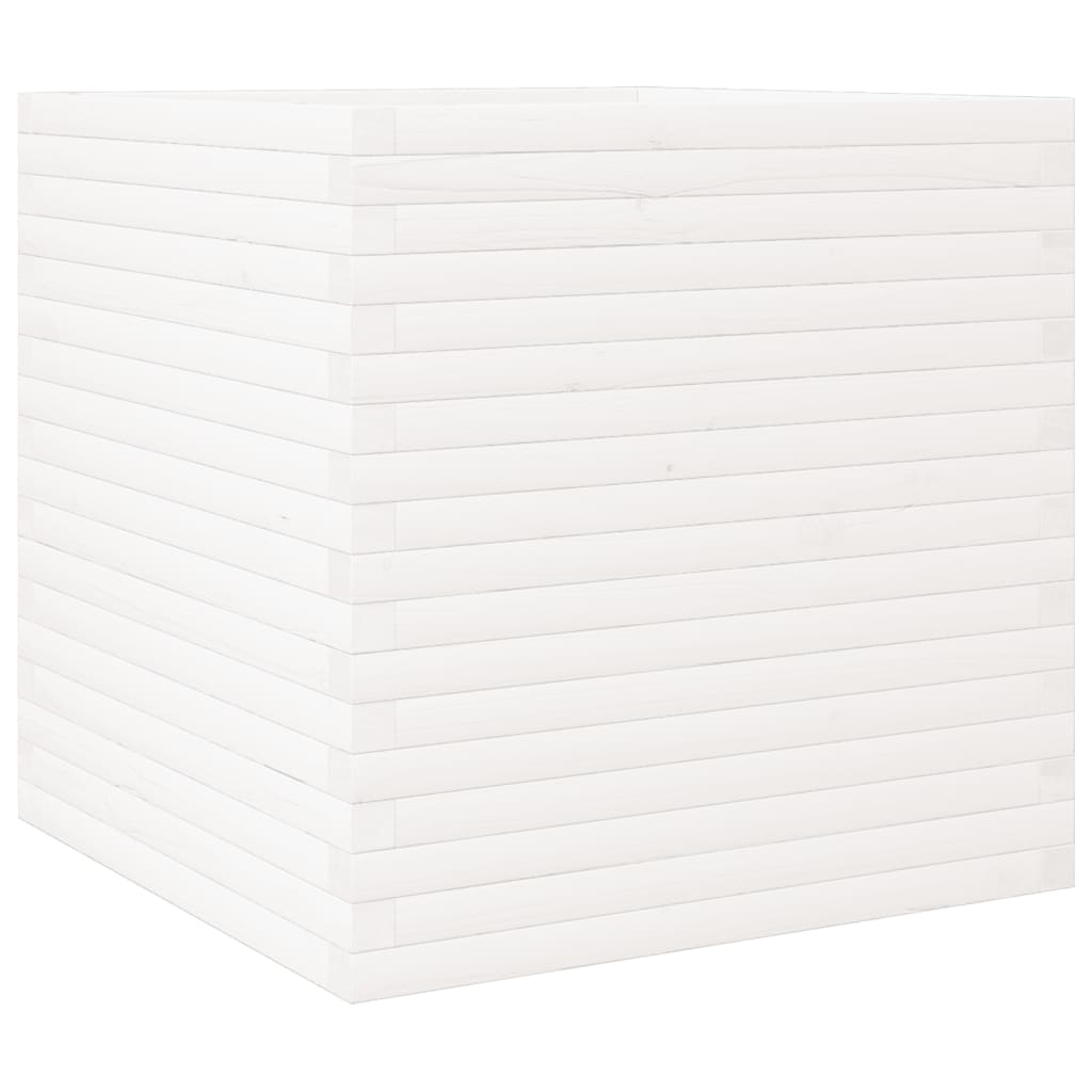 VidaXL Planning box 70x70x68.5 cm Solid pine white