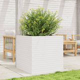 VidaXL Planning box 70x70x68.5 cm Solid pine white