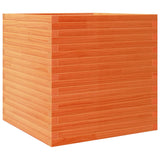 VidaXL Planning box 70x70x68.5 cm Solid pine wash brown