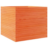 VidaXL Planning box 80x80x68.5 cm Solid pine wash brown