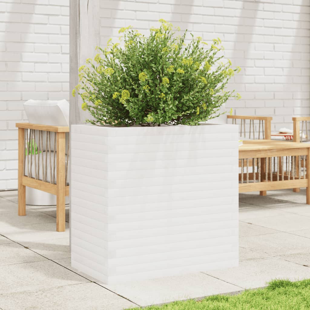 VidaXL Planning box 70x40x68.5 cm Solid pine white