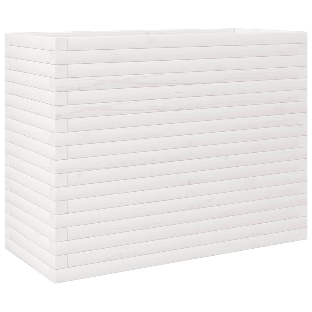 VidaXL Planning box 90x40x68.5 cm Solid pine white