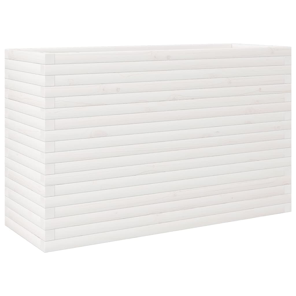 VidaXL Planning box 110x40x68.5 cm Solid pine white