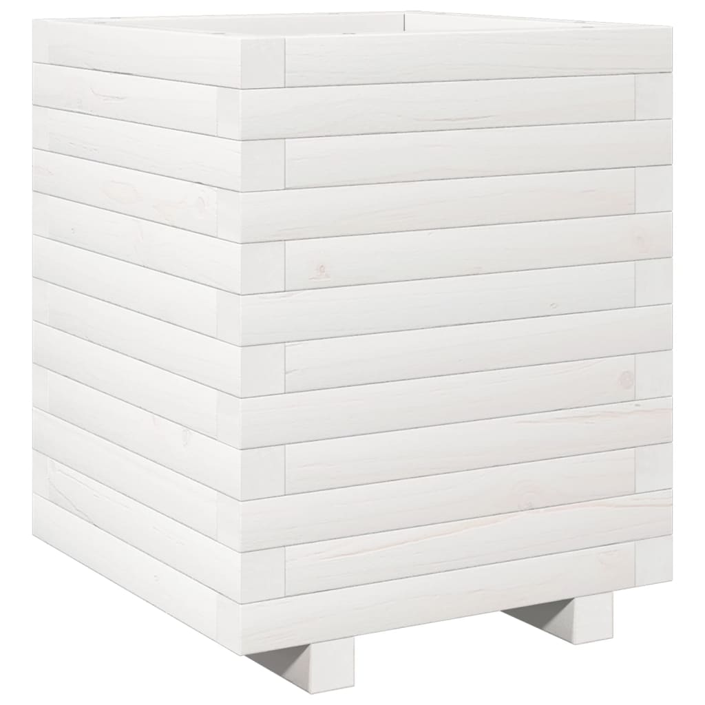 VidaXL Planning box 40x40x49.5 cm Solid pine white