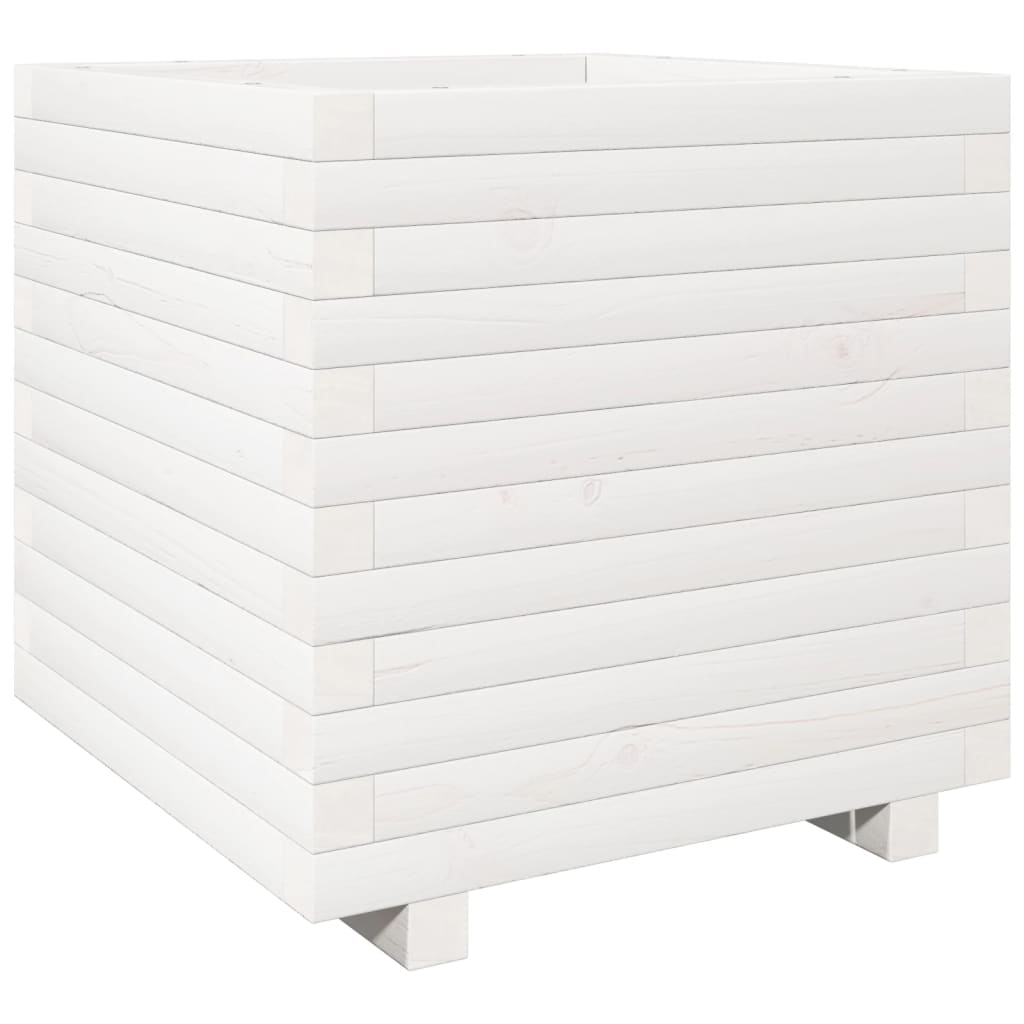 Plánovací box Vidaxl 50x50x49,5 cm pevná borovice bílá