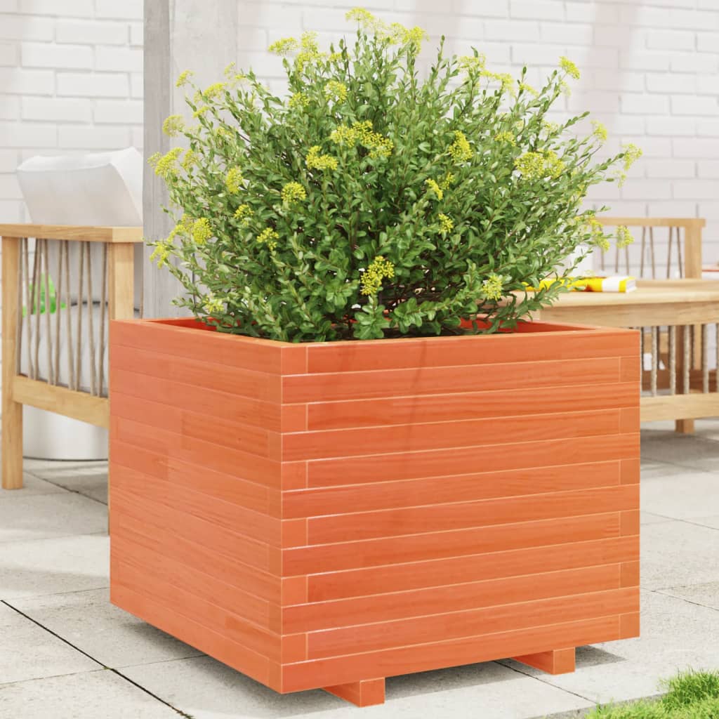 Plánovací box Vidaxl 60x60x49,5 cm pevná borovice promývá hnědá