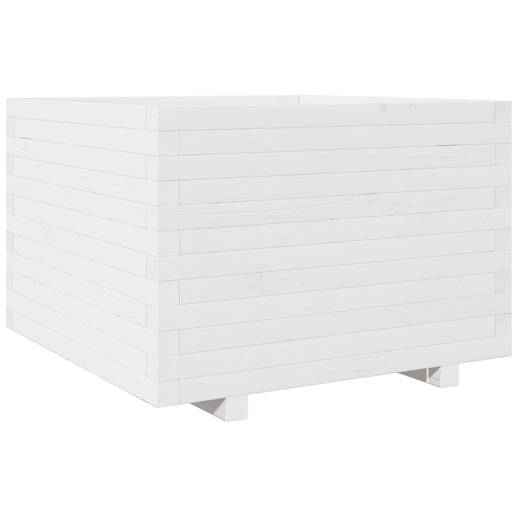 VidaXL Planning box 70x70x49.5 cm Solid pine white