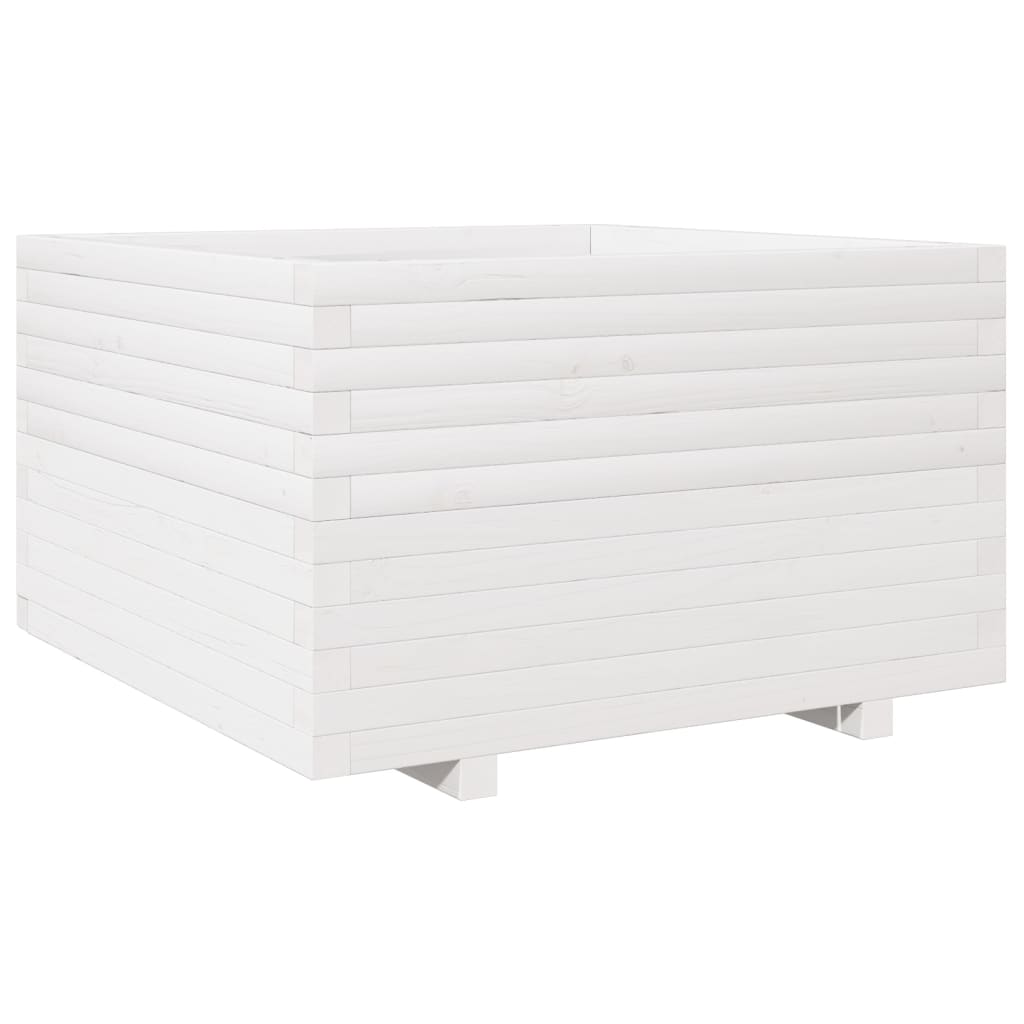 Vidaxl Planning Box 80x80x49,5 cm pevná borovice bílá
