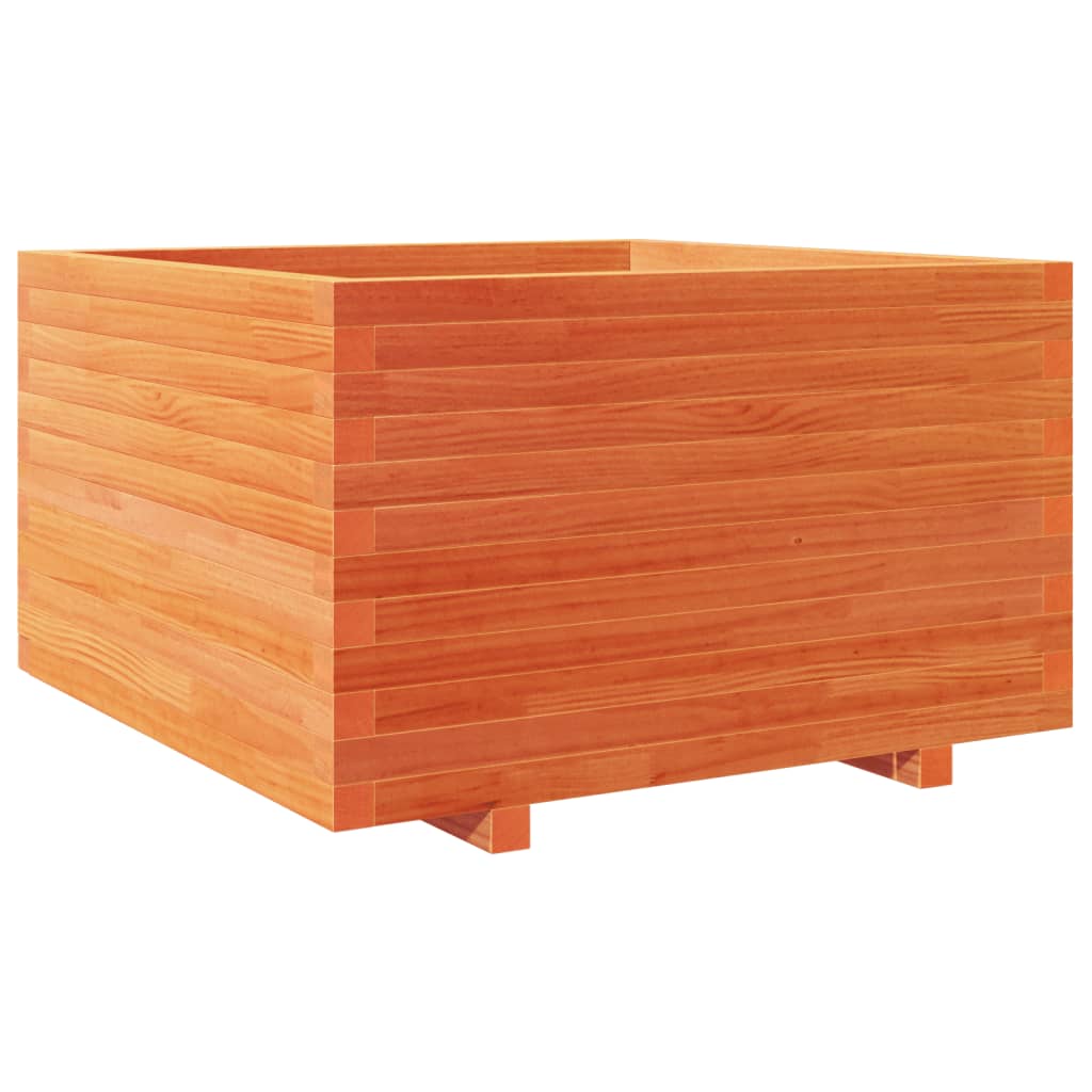 VidaXL Planning box 80x80x49.5 cm Solid pine wash brown