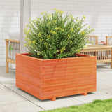 VidaXL Planning box 80x80x49.5 cm Solid pine wash brown