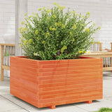VidaXL Planning box 80x80x49.5 cm Solid pine wash brown