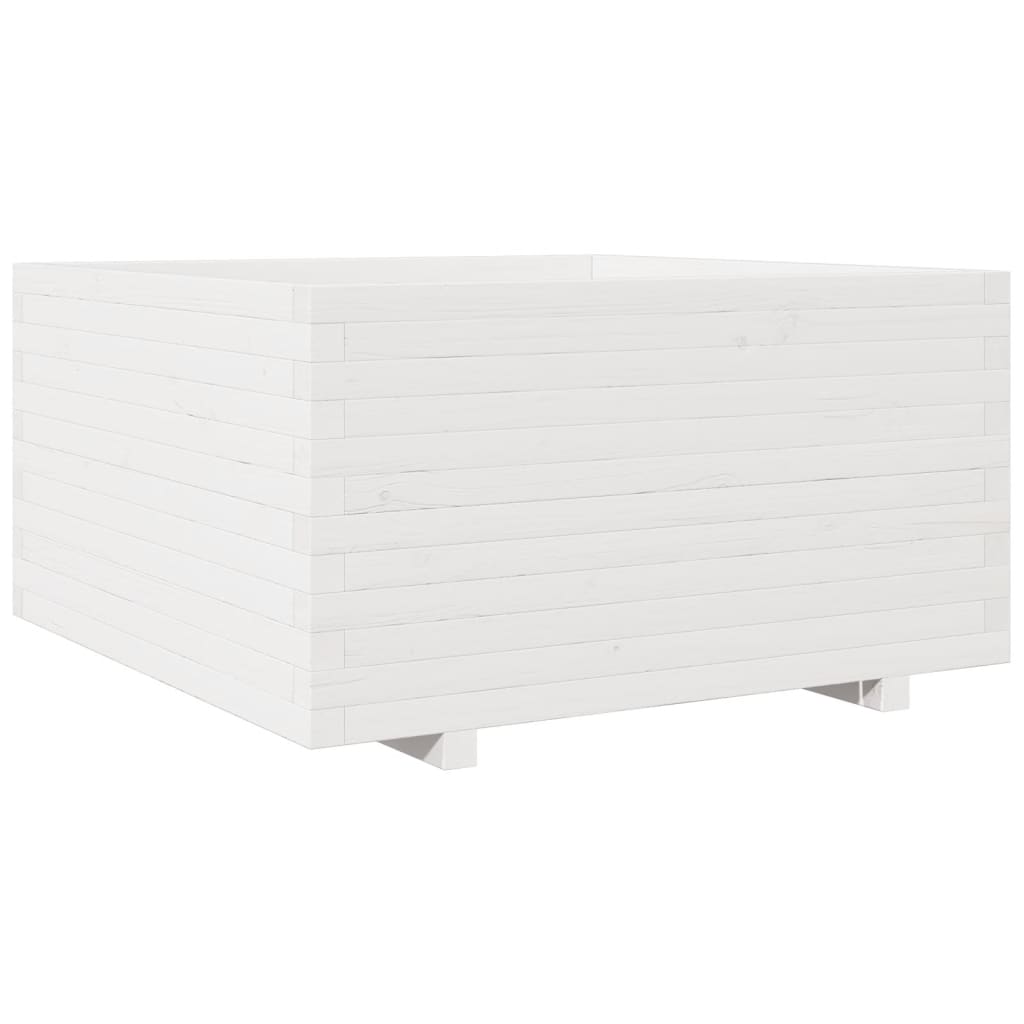 Plánovací box Vidaxl 90x90x49,5 cm pevná borovice bílá