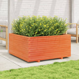 Plánovací box Vidaxl 100x100x49,5 cm pevná borovice promývá hnědá