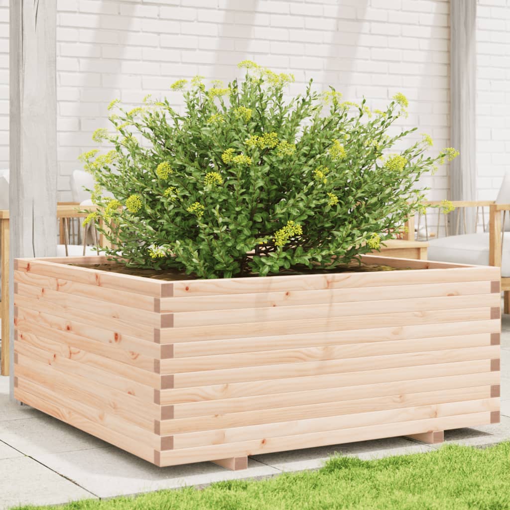 VidaXL Planning box 110x110x49.5 cm Solid pine