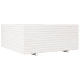 Plánovací box Vidaxl 110x110x49,5 cm pevná borovice bílá