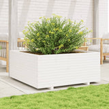Plánovací box Vidaxl 110x110x49,5 cm pevná borovice bílá